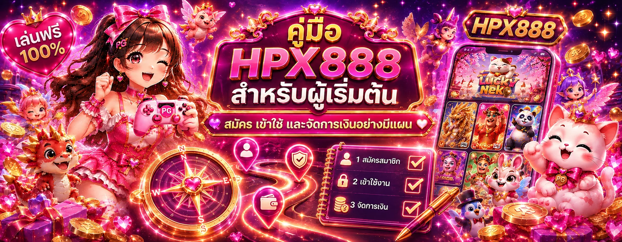 HPX888 คู่มือผู้เริ่มต้น สมัคร เข้าใช้ และฝากถอน